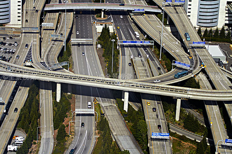 立体交叉路图片_立体交叉路高清图片_全景视觉