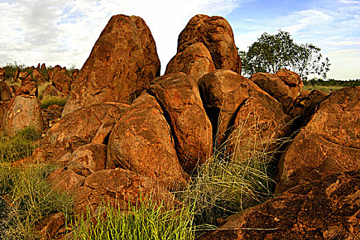 鹅卵石,土著,神圣,场所,北方,溪流,北领地州,澳大利亚