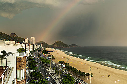 科巴卡巴纳海滩,彩虹,里约热内卢,巴西