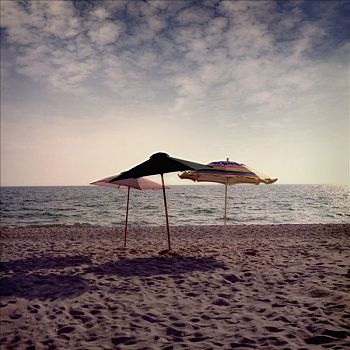 沙滩伞,海滩