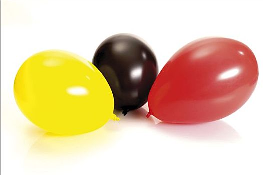 三个,气球,德国,国家色彩