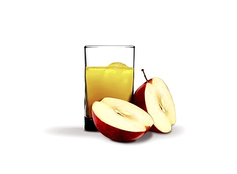 苹果汁,玻璃杯