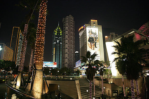 深圳春风路食街夜景