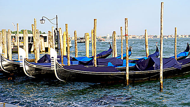 小船,船,漂浮,海中,威尼斯