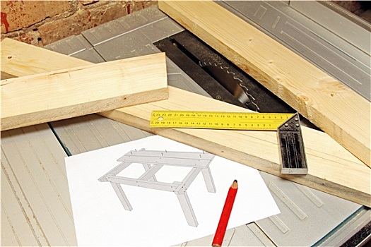 厚木板,工具,桌子