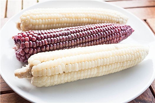 素食主义,熟食,玉米棒
