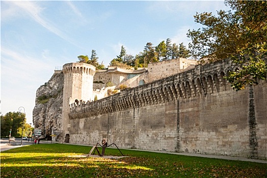 城墙,阿维尼翁,法国
