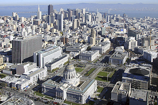 美国,加利福尼亚,旧金山,市政厅,建筑