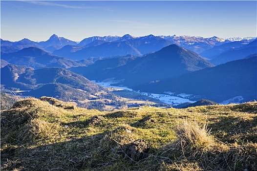 风景,巴伐利亚,阿尔卑斯山