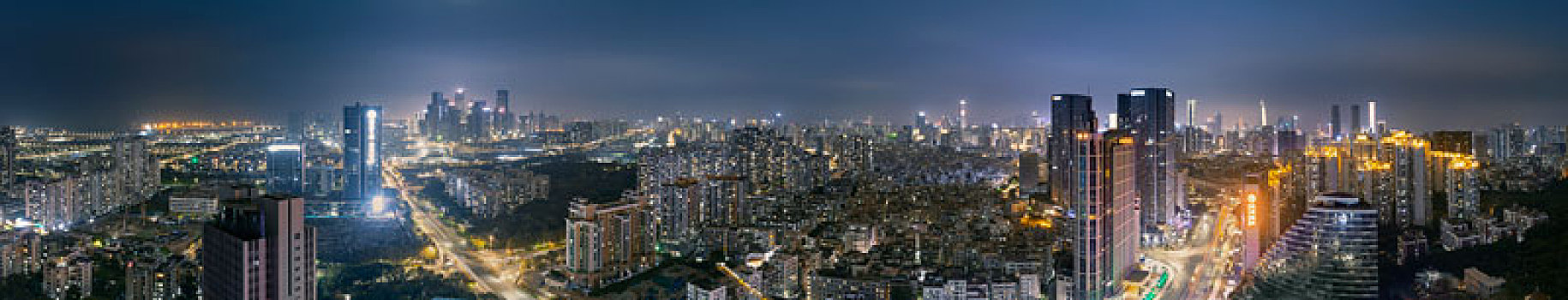 中国广东深圳南山都市夜景