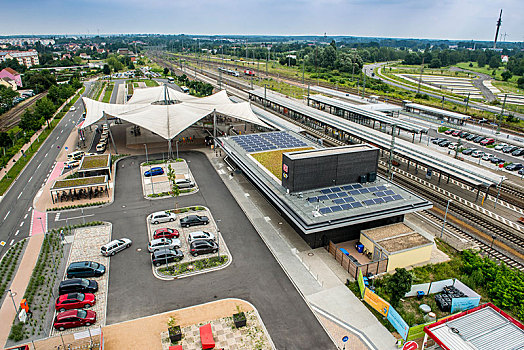 环境保护,友好,火车站,萨克森安哈尔特,德国,欧洲