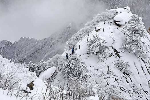 雪后华山宛如画