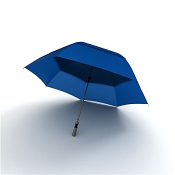 蓝色,伞