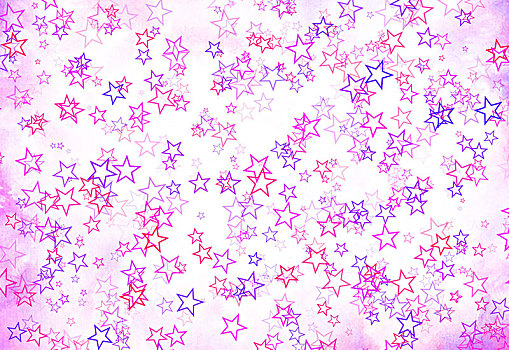 紫红色星星素材背景