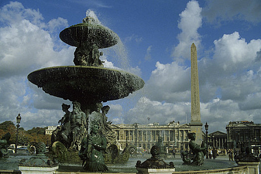 法国,巴黎,喷泉