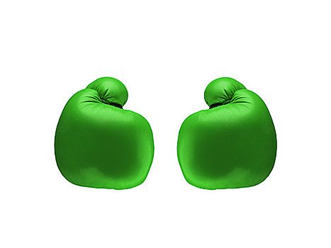 绿色,拳击手套
