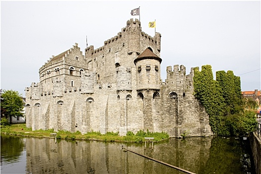 城堡,根特,佛兰德斯,比利时