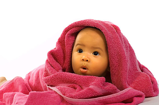 婴儿,毛巾