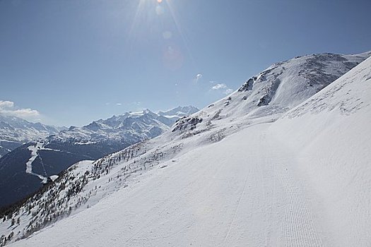 山,阿尔卑斯山,瓦莱,瑞士