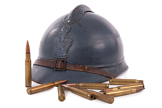 法国,军事,头盔,第一次世界大战,军火,隔绝,白色背景