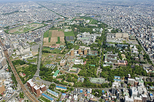 北海道,大学,空中