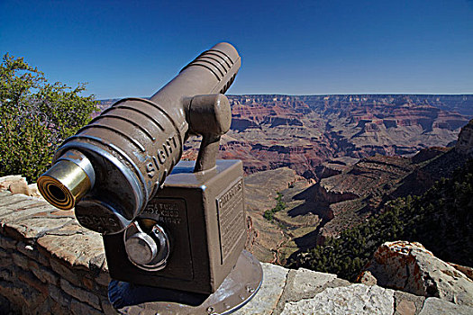 亚利桑那,大峡谷国家公园,科罗拉多大峡谷,乡村,南缘,支付,望远镜