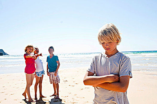 青少年,海滩,男孩,菲尼斯泰尔,布列塔尼半岛,法国,欧洲