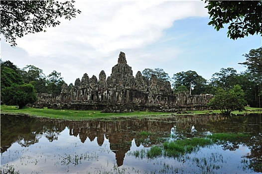 柬埔寨,吴哥,巴扬寺