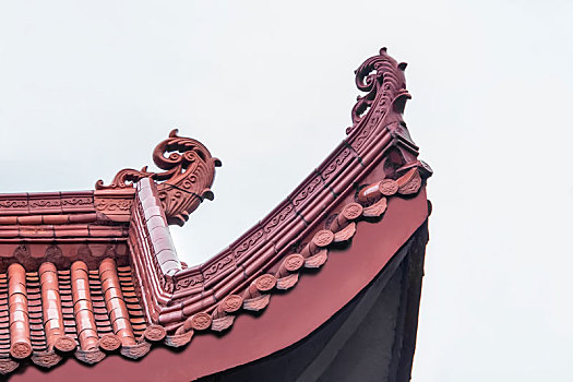 中国福建省福安市斗拱园林古建筑装饰