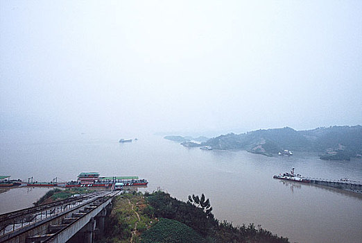 长江三峡三峡大坝太平溪港