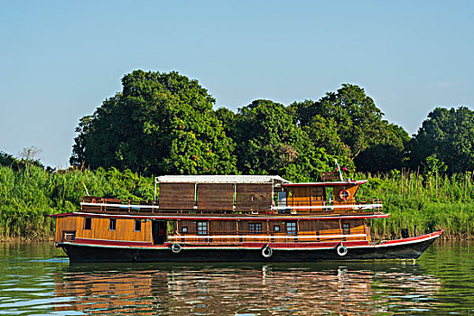 缅甸,曼德勒,木船,河