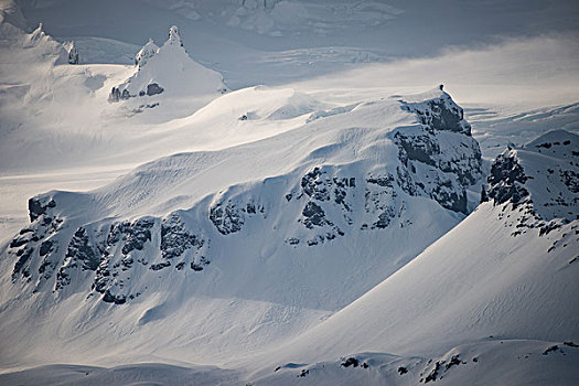 雪,山坡,冰岛,欧洲