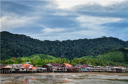 传统,渔民,老城,乡村,苏梅岛,泰国
