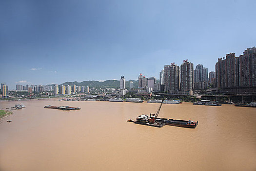 重庆嘉陵江沿岸风光