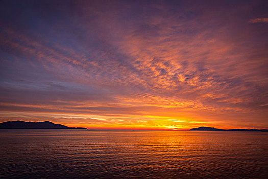 日落,爱琴海