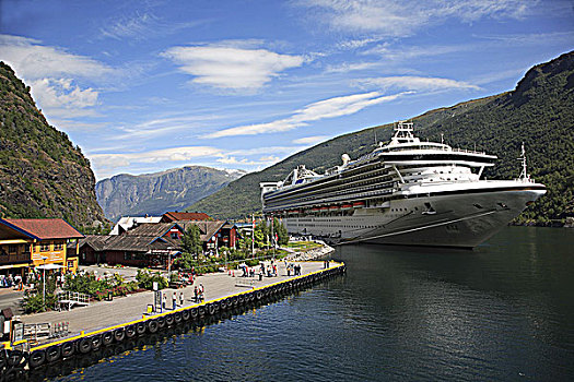 挪威,游船,港口