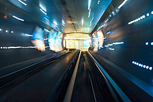 未来,速度,交通,模糊,动感,隧道