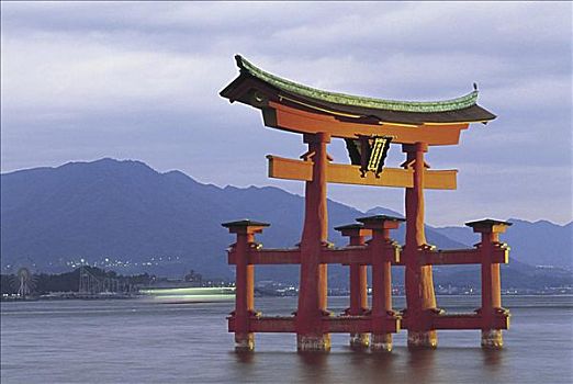 大门,严岛神社,宫岛,日本