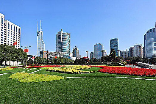上海市人民广场风光