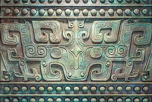 古代青铜鼎花纹纹饰
