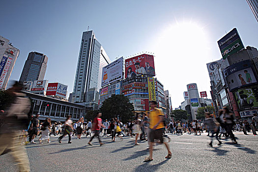 日本东京涩谷中心