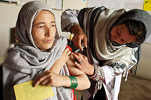 阿富汗,女人,注射,母性,孩子,保健,诊所,联合国儿童基金会,乡村,中心,省,七月,2007年