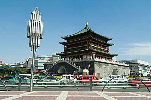 钟楼,西安,中国,帝王