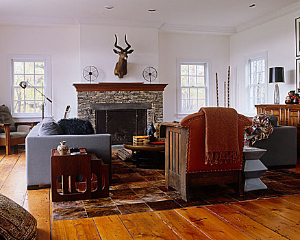 扶手椅,沙发,圆,茶几,现代,起居室