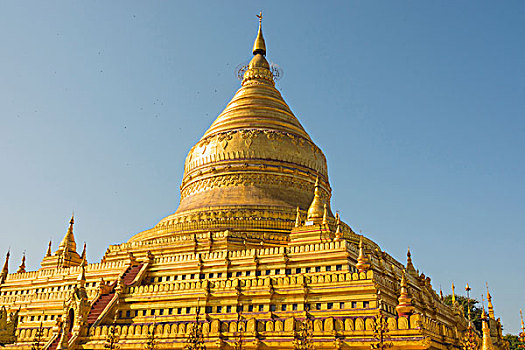 缅甸,蒲甘,瑞喜宫塔