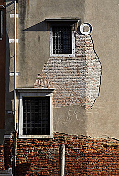 墙壁,威尼斯,意大利,龙