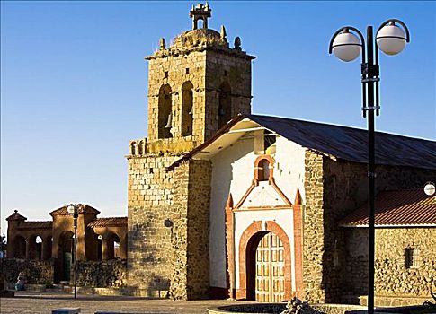 建筑,教堂,圣多明哥教堂,普诺,秘鲁
