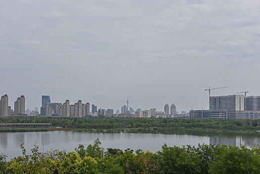 天津市西青区水西公园郊野风光