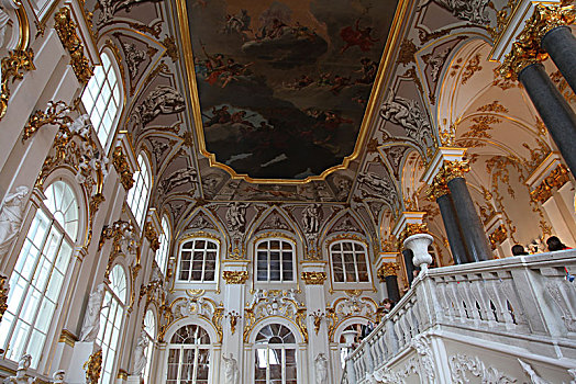 楼梯,冬宫,艾尔米塔什博物馆,圣彼得堡,俄罗斯,艺术家