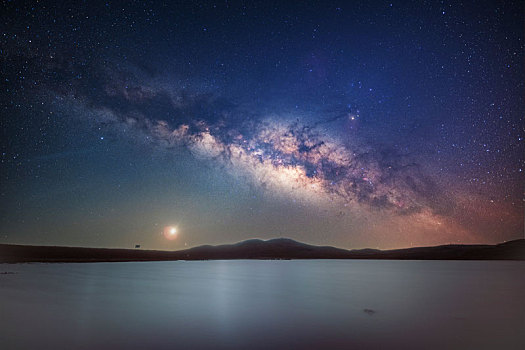 陕西靖边波浪谷星空银河